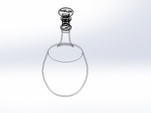alcohol bottle 3D 模型