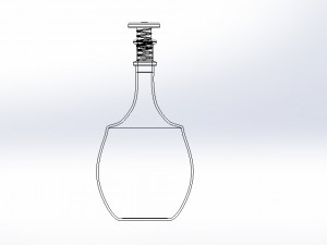 alcohol bottle 3D 模型