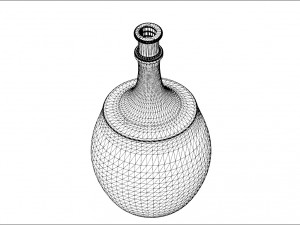 alcohol bottle 3D 模型