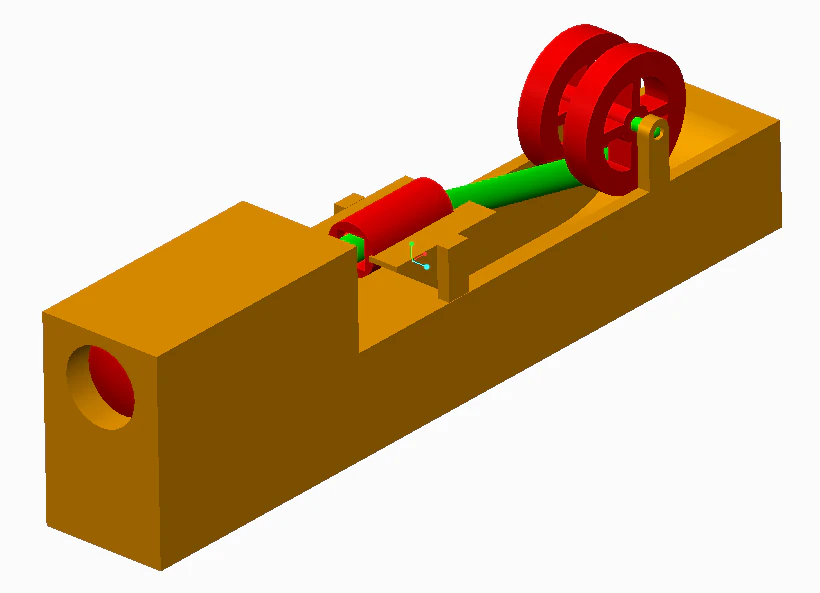 crank mechanics 3D Print Model .c4d .max .obj .3ds .fbx .stl .blend 
