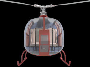 sa 342 gazelle 3D 모델