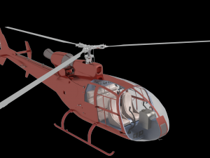 sa 342 gazelle 3D Model