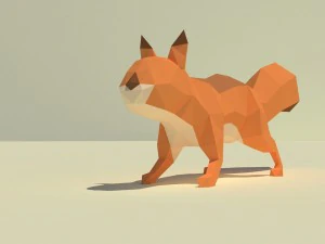low-poly squirrel 3D Model