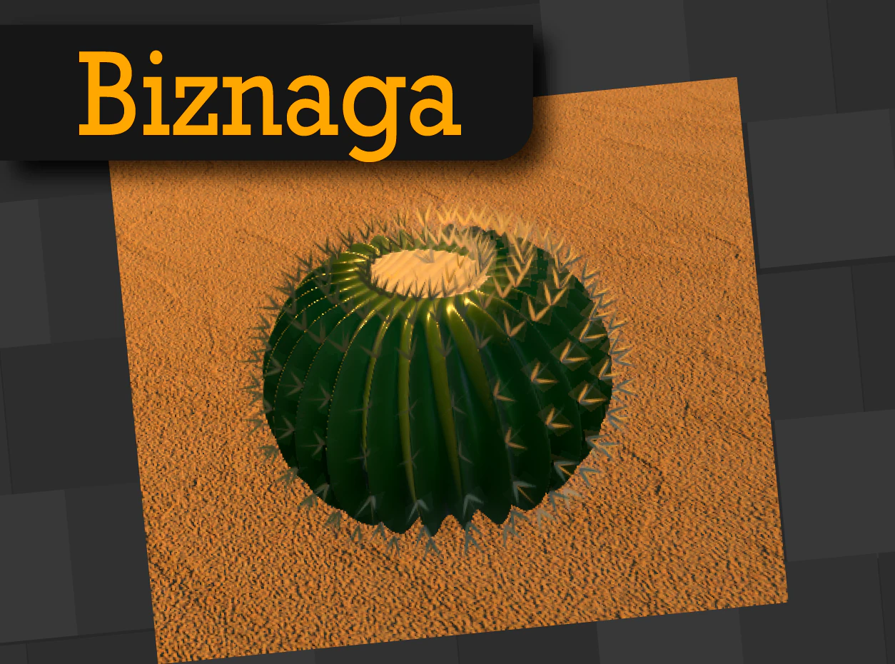biznaga 3D Model .c4d .max .obj .3ds .fbx .stl .blend