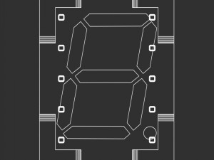 seven segment led single digit Modèle 3D