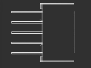 seven segment led single digit Modèle 3D