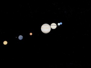 solar system with asteroid belt Model 3D