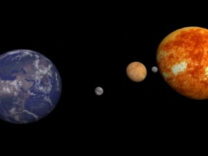 solar system with asteroid belt Model 3D