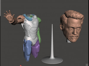 ironman tony stark- robert downey Model Cetak 3D
