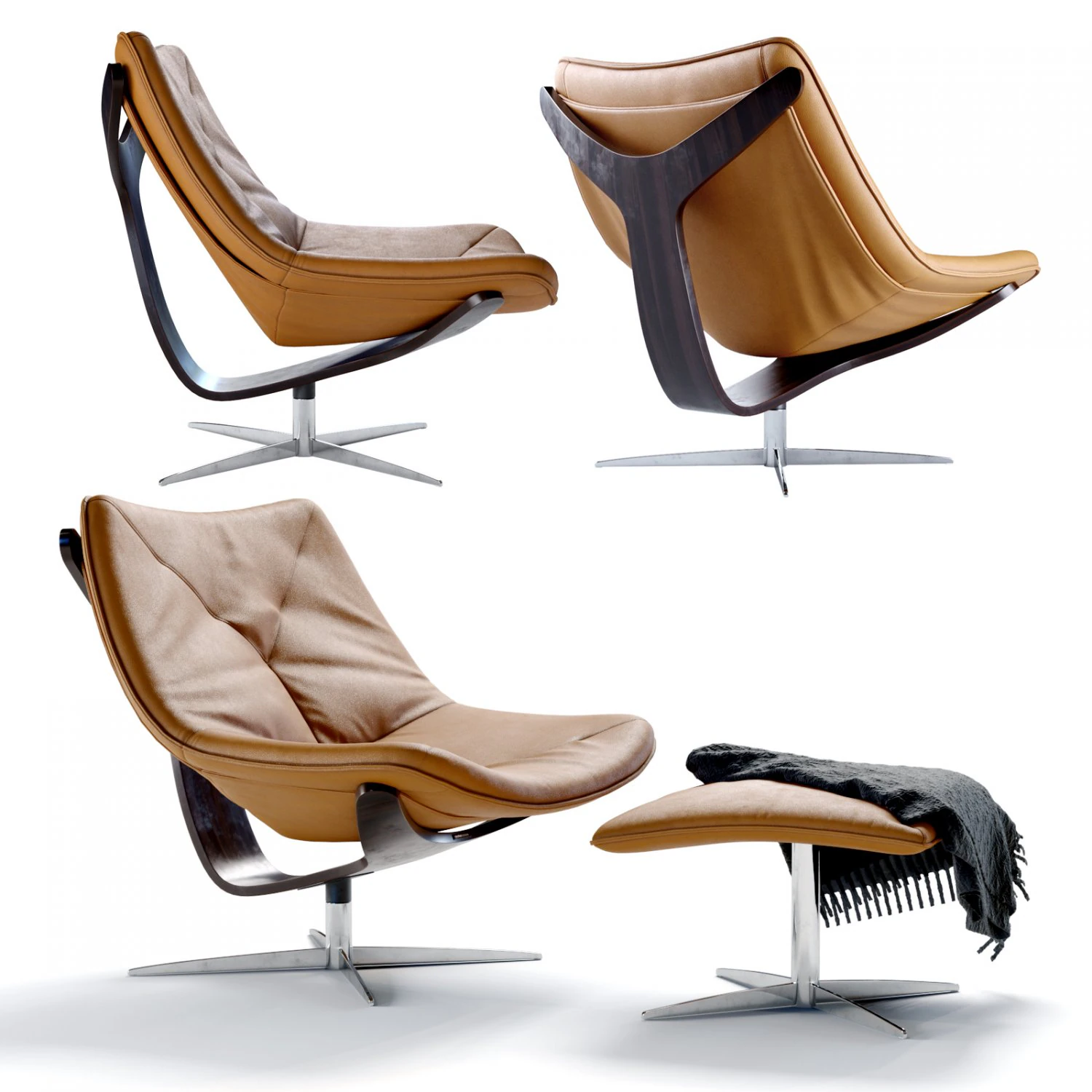 poltrona roche bobois golfinho Modelo 3D .c4d .max .obj .3ds .fbx .stl .blend 