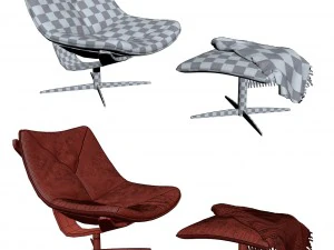 poltrona roche bobois golfinho Modelo 3D