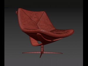 roche bobois dolphin armchir 3D Model
