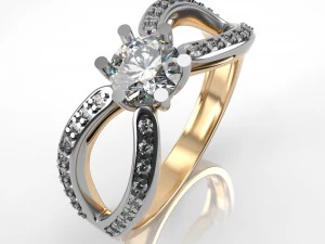 engagement ring 001 3D Print Model