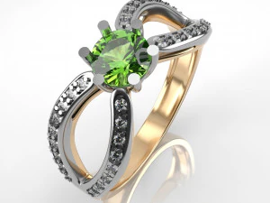 engagement ring 001 3D Print Model