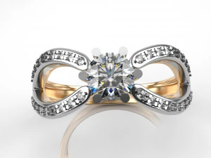 engagement ring 001 3D Print Model
