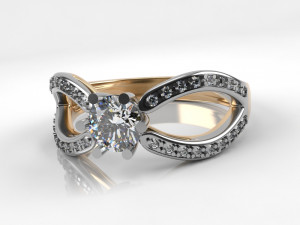 engagement ring 001 Modèles 3D en vedette