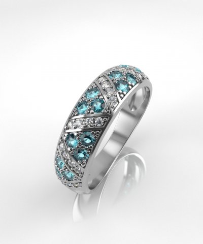 fashion ring 001 Modello di stampa 3D .c4d .max .obj .3ds .fbx .stl .blend 