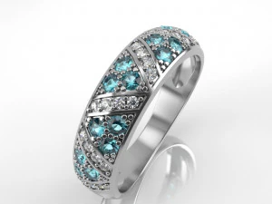 ファッションリング001 3Dプリントモデル