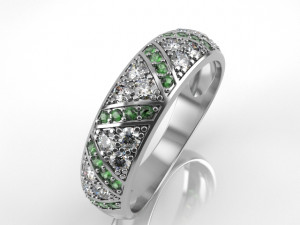 fashion ring 001 Modello di stampa 3D