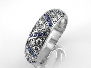 fashion ring 001 Modello di stampa 3D