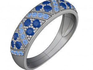 fashion ring 001 Modello di stampa 3D