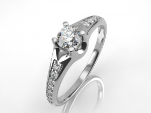 engagement ring 002 3D-printmodel