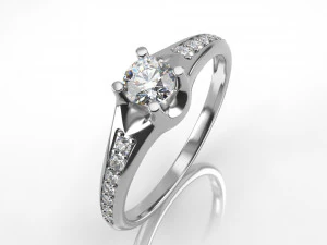 anello di fidanzamento 002 Modello di stampa 3D