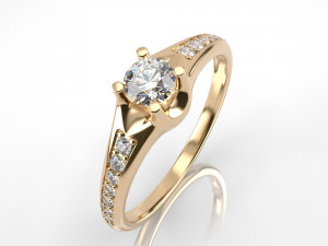 engagement ring 002 3D 프린트 모델
