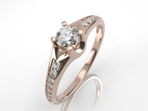 engagement ring 002 3D 프린트 모델