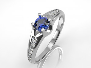 engagement ring 002 3D 프린트 모델