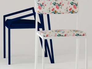 chair vevelt - chair spring vevelt - tiago curioni 3D Model