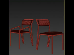 chair vevelt - chair spring vevelt - tiago curioni 3D Model
