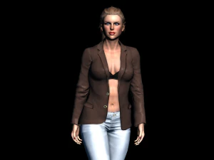 Charakter Anny Model 3D