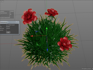 flowers roses red 3D Model