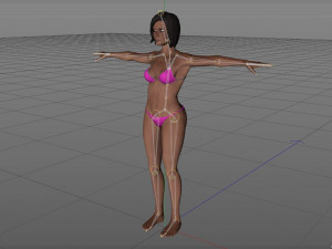 african girl 3D Model