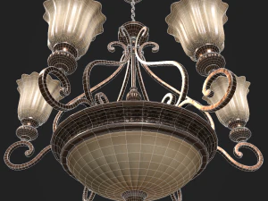 classic chandelier 01 3D Model