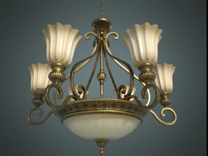 classic chandelier 01 3D Model
