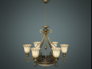 classic chandelier 01 Model 3D
