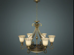 classic chandelier 01 3D Model