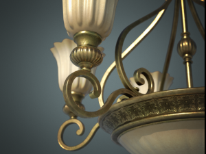classic chandelier 01 Model 3D