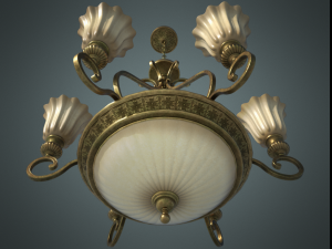 classic chandelier 01 Model 3D