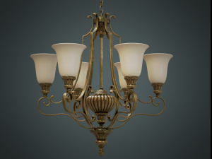 Classic chandelier 02 3D मॉडल