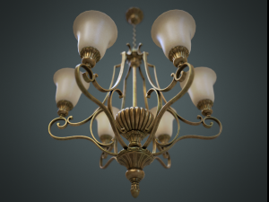 Classic chandelier 02 3D Модель