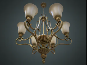 Classic chandelier 02 3D Model