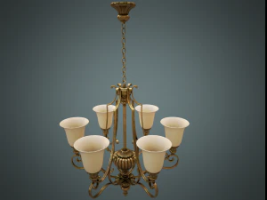 Classic chandelier 02 3D Model