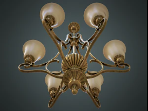 Classic chandelier 02 3D Model
