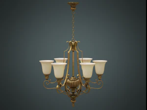 Classic chandelier 02 3D Model