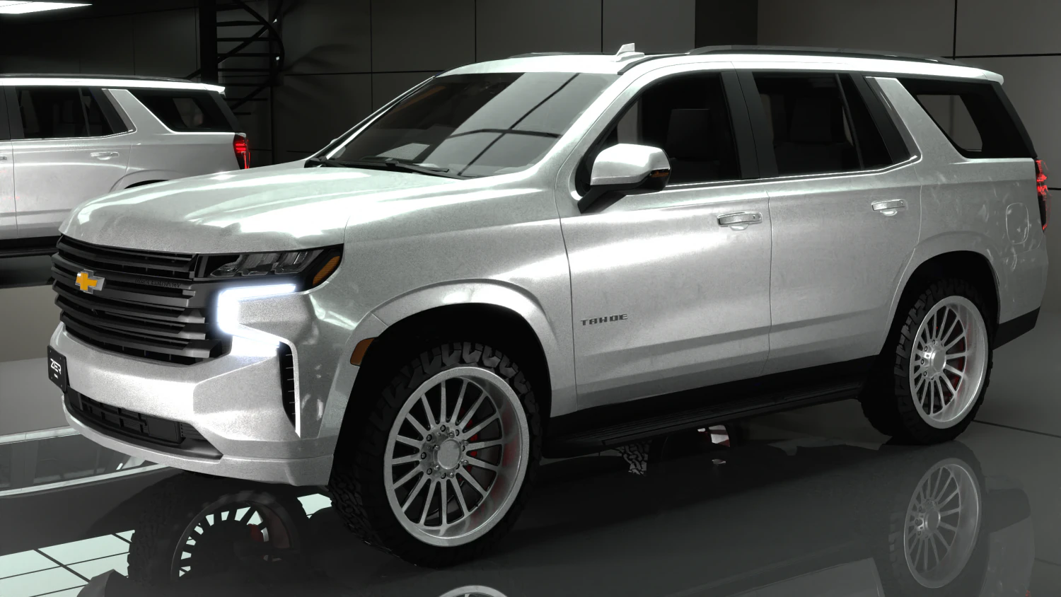 Chevrolet Tahoe High Country 2022 3D Model .c4d .max .obj .3ds .fbx .stl .blend