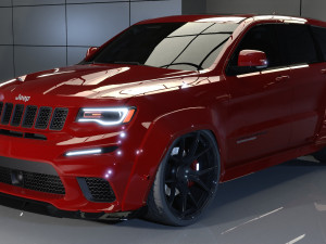 Jeep Grand Cherokee Trackhawk 2021 Bodykit 3D Model