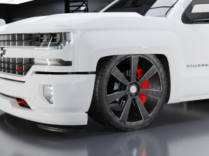 Chevrolet Silverado Z71 Single Cab Modified Modèle 3D